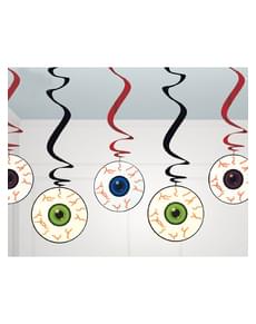 Set hängender Augen