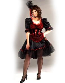 Plus koon saluunatyttö, aikuisten asu