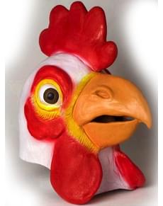 Maschera di lattice da gallo deluxe