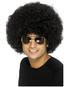 Perücke Funky Afro Schwarz