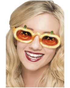 Lunettes de citrouille avec lumière