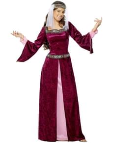 Lady Marion Costume in Burgundy Colour