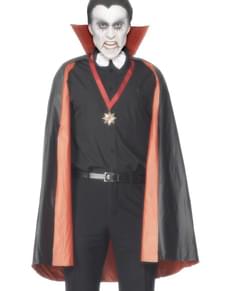Cape de vampire réversible noire et rouge