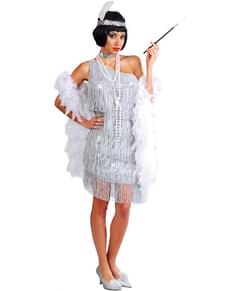 Déguisement de charleston argenté