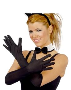 Long Black Gloves