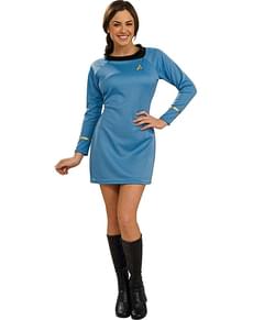 Deluxe Star Trek blue costume for a woman