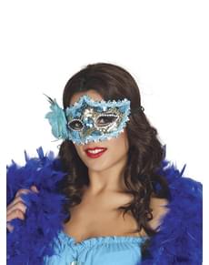 Augenmaske blau-rosa