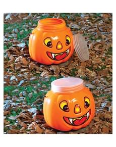 Kürbis-Korb mit Deckel 15 cm