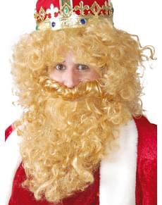 König Gaspar Perücke mit Bart