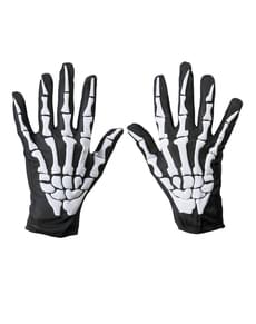 Gants de squelette osseux