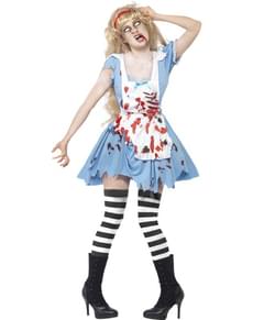 Zombie Alice Kostüm für Damen