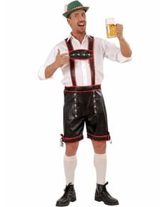 Lederhosen Kostüm für Herren in Lederoptik