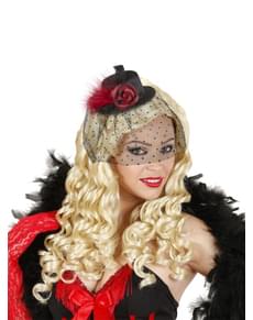 Cabaret minihat with veil