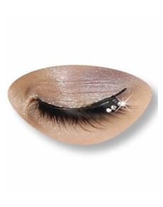 Ciglia nere lunghe con strass