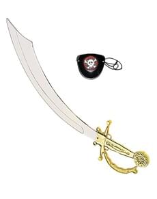 Sciabola pirata e benda