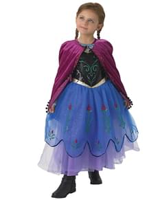 Costume Anna La reine des neiges Premium fille