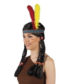 Unisex tribal Amerindian headdress