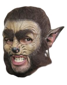 Máscara Wolf Deluxe de látex con dientes