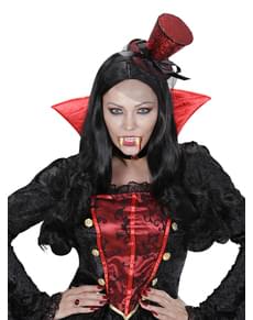 Dentatura da vampiro fluorescente unisex