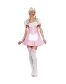Womens Plus Size Pink Charming Miss Muffet Costume