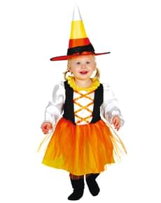 Hexen Kostümm orangefarben für Babys