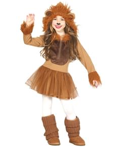 Girls Little Lion Costume