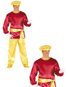 Adults Red Page Costume