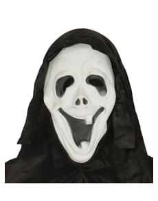 Masque Scream sourire à capuche