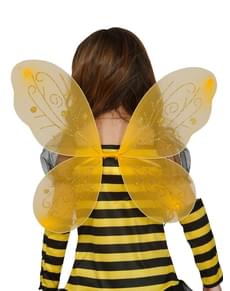 Girls yellow bumblebee wings