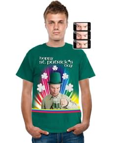 Verrückter Blick vom St. Patrick Tag Shirt Digital Dudz