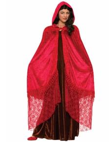 Womens Red Priestess Cape