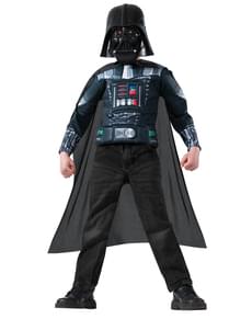 Kit disfraz de Darth Vader Star Wars musculoso para niño