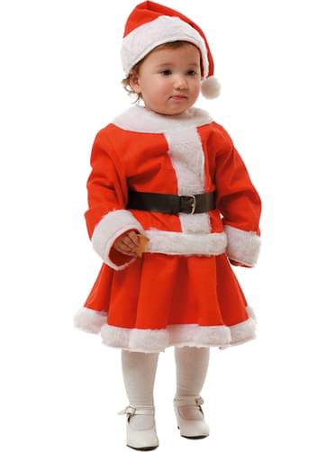 Mrs. Claus Costume for a girl
