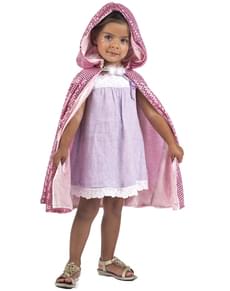 Cape réversible rose fille