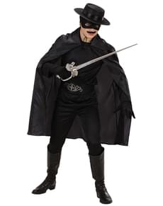 Feiner schwarzer Umhang für Herren