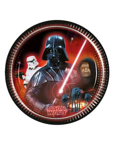 Set of 8 Star Wars & Heroes 23cm Plates