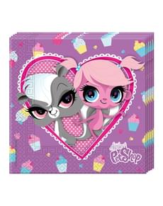 20 kpl pakkaus Littlest Pet Shop Cupcake -lautasliinoja
