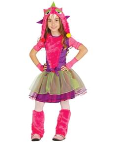 Girl's Multi-coloured Little Monster Costume