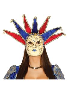 Maschera veneziana con sonagli per donna