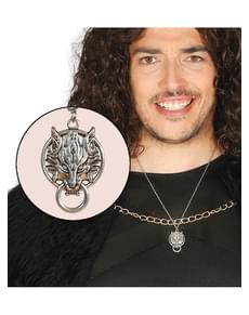 Wolfs Anhänger silber für Erwachsene