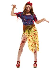 Costume da principessa delle nevi zombie per donna