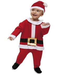 Weihnachtsmann Kostüm aus Samt für Babys
