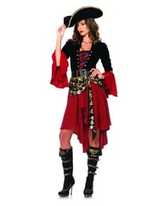 Ondsinnet Sjørøver Kaptein Kostyme Dame