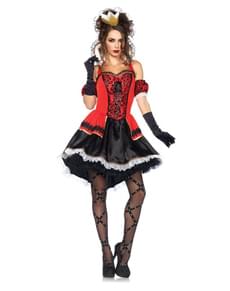 Elegantes Königin der Herzen Kostüm für Damen