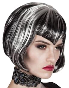 Perruque vampire coupe bob femme