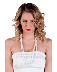 Perlenkette weiß für Damen