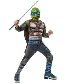 Deluxe Leonardo Teenage Mutant Ninja Turtles 2 Kostyme Gutt