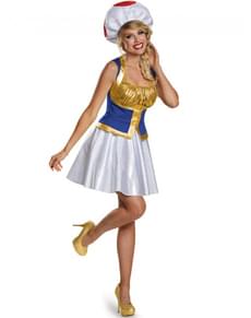 Costume da Toad Super Mario per donna