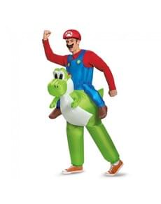 Déguisement Mario Bros ride on Yoshi adulte