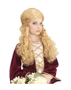 Blond prinsesseparyk til piger